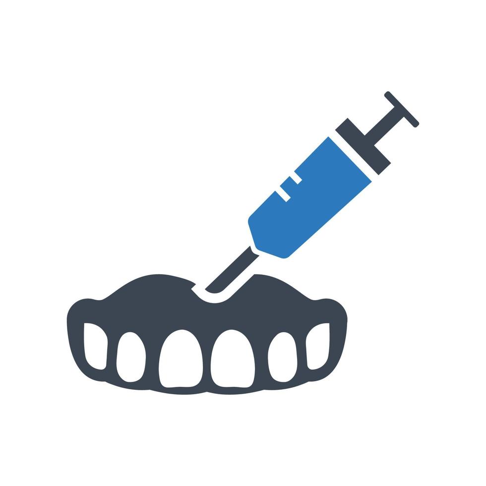 icono de sedación oral, símbolo de anestesia para su sitio web, logotipo, aplicación, diseño de interfaz de usuario vector