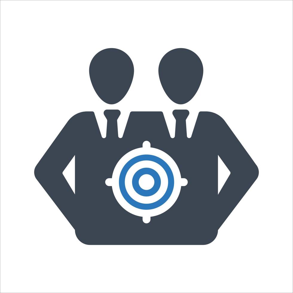 Target Audience icon on white background vector