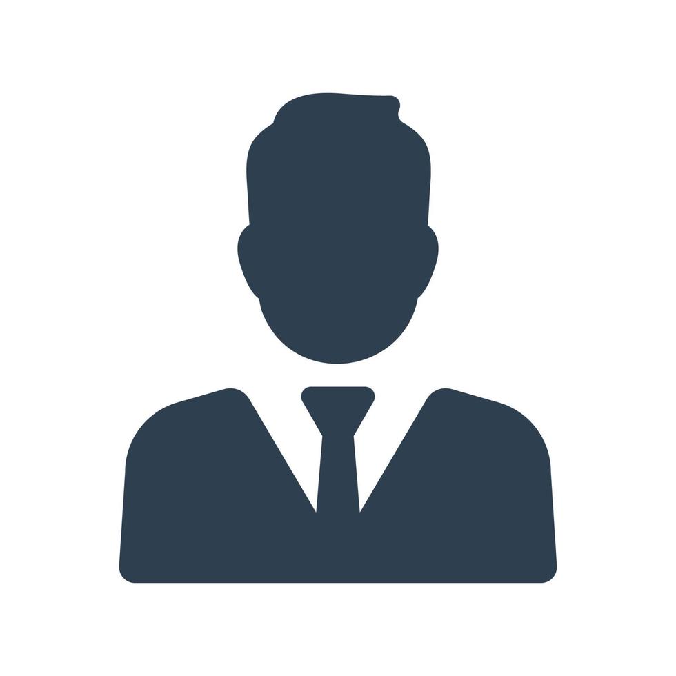 Business person icon. Businessman, avatar, User, boy vector