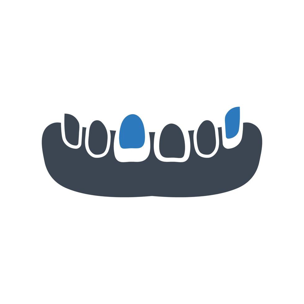 Oral surgery icon, Denture symbol for your web site , logo, app, UI design vector