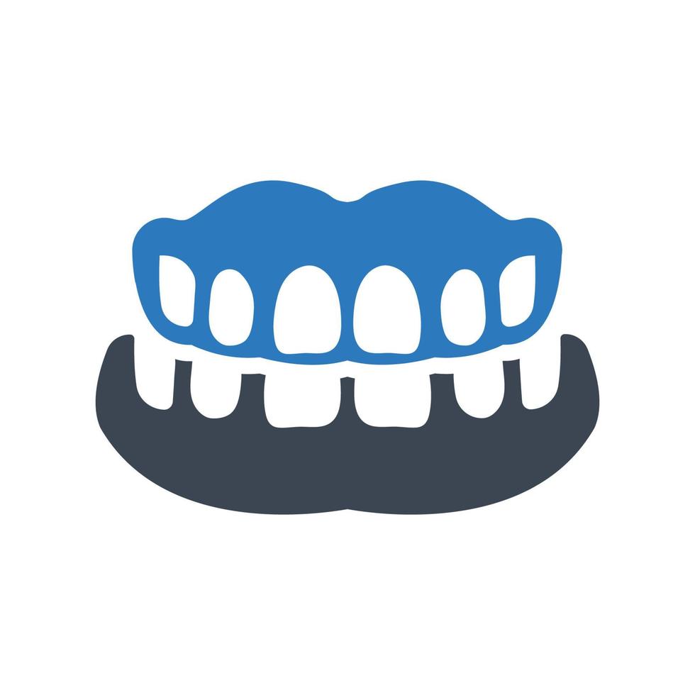 Dentures icon, Dentistry symbol for your web site , logo, app, UI design vector