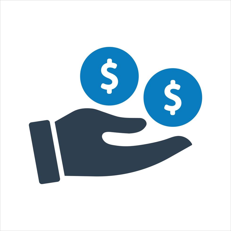 Investment money icon vector