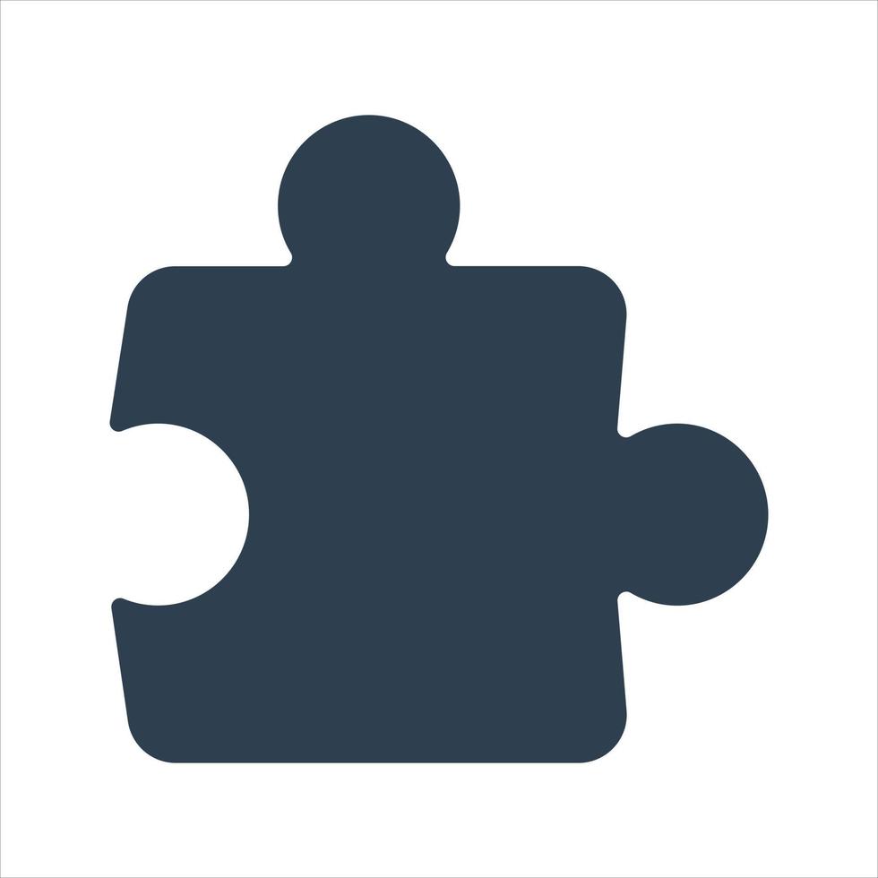 Puzzle, solution icon vector