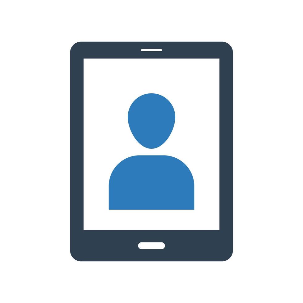 Mobile account login icon, user symbol for your web site , logo, app, UI design vector