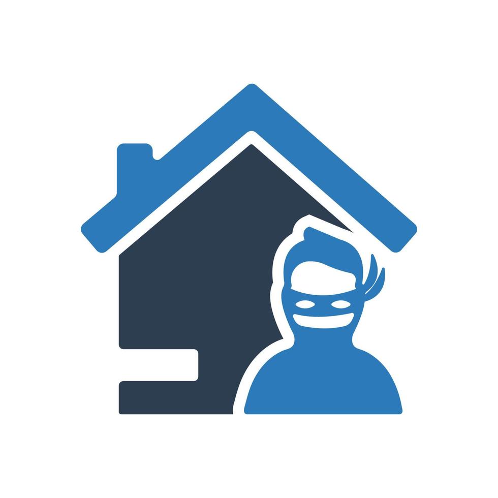 Home thief icon, Thief symbol for your web site , logo, app, UI design vector