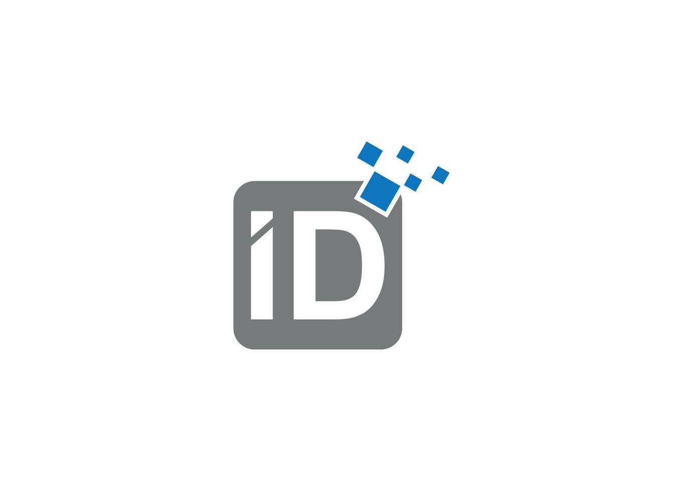 plantilla de icono de vector de diseño de logotipo moderno id