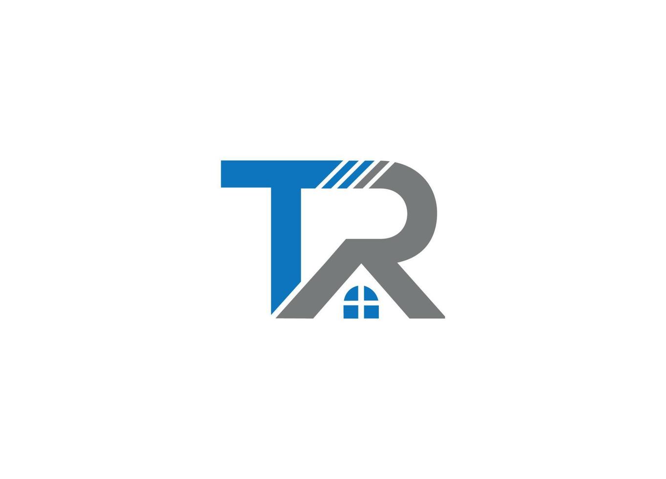 TR modern logo design vector icon template