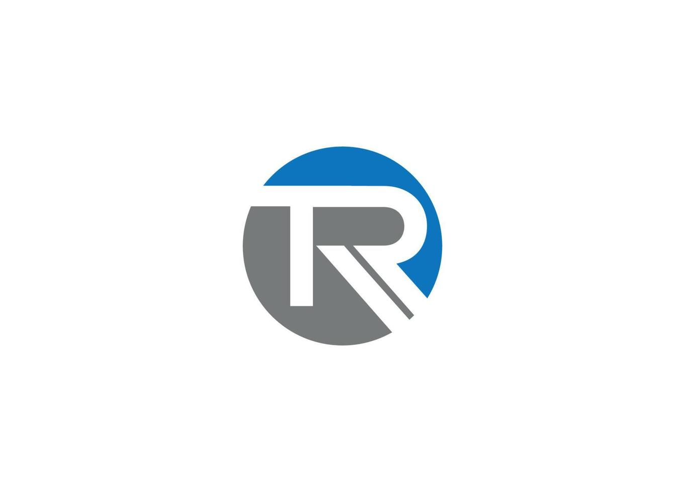 TR modern logo design vector icon template