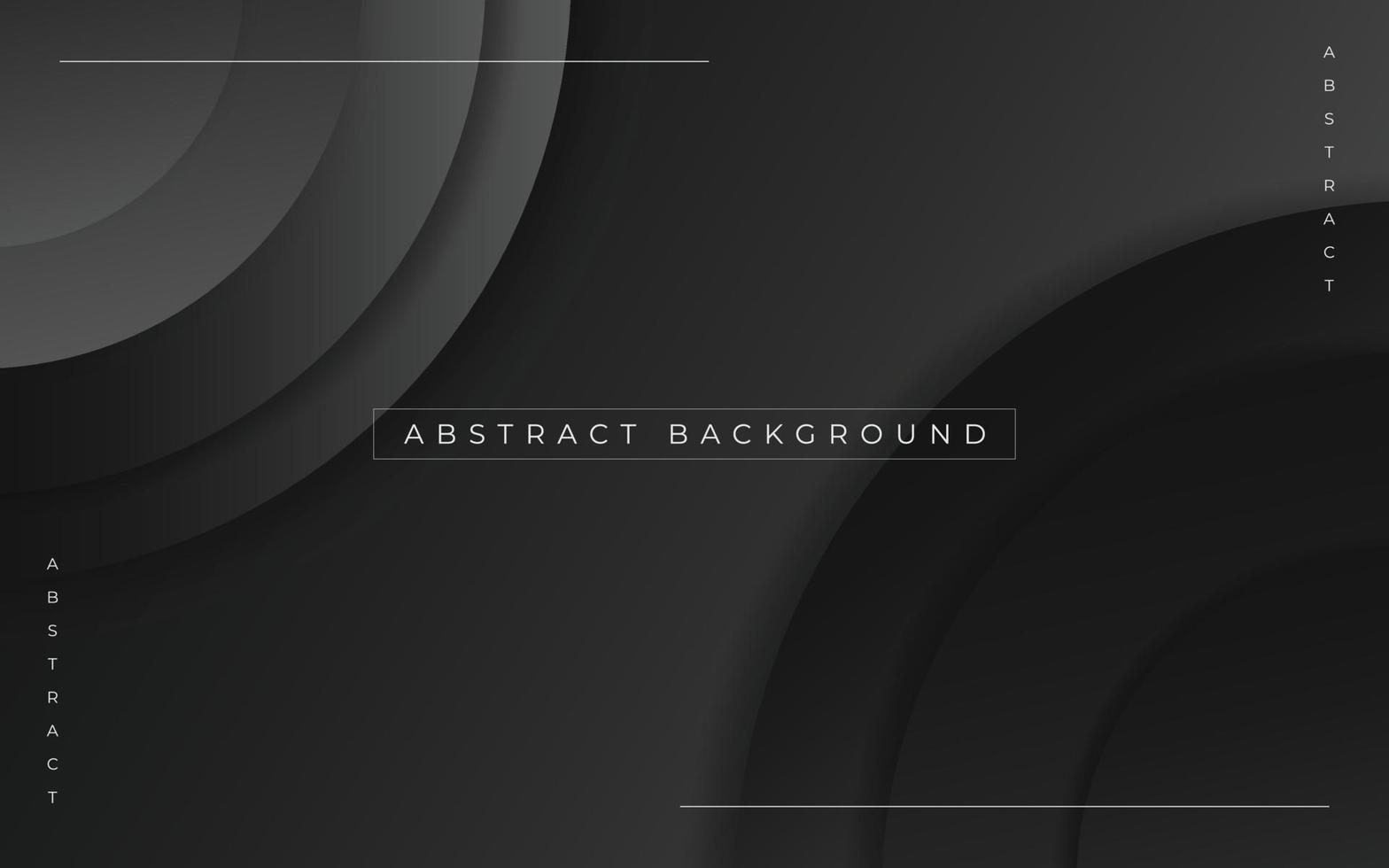 Modern black abstract background template vector