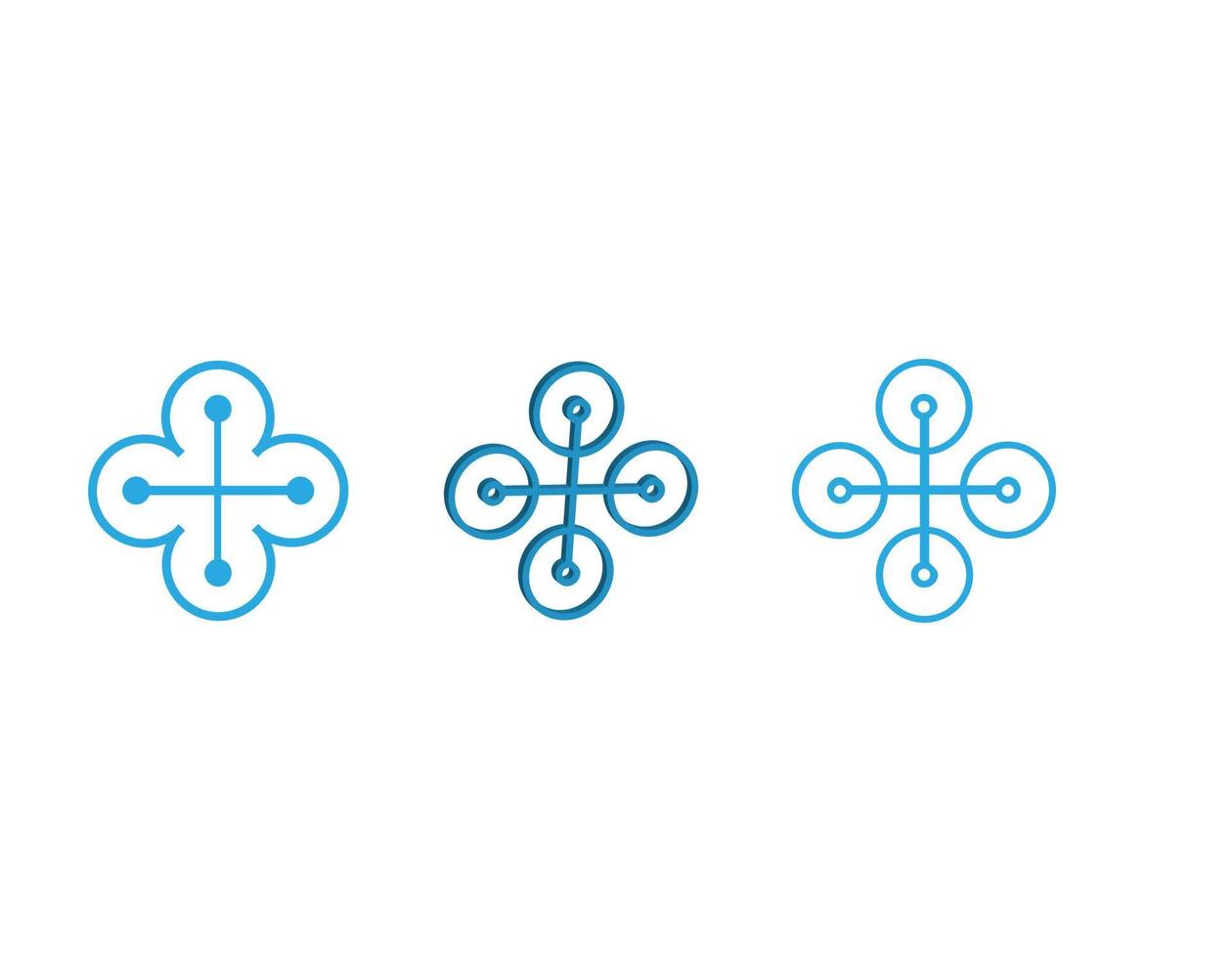 Technology logo vector icon. 3d tech icon.eps
