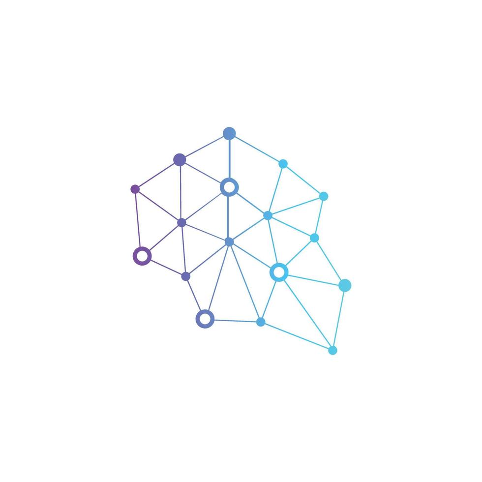Creative idea concept design brain logotype vector icon.