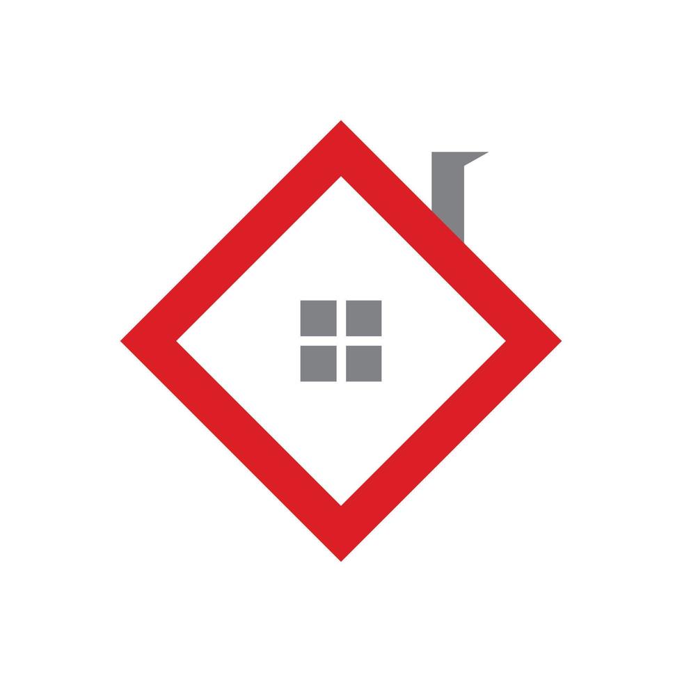 logotipo inmobiliario moderno vector