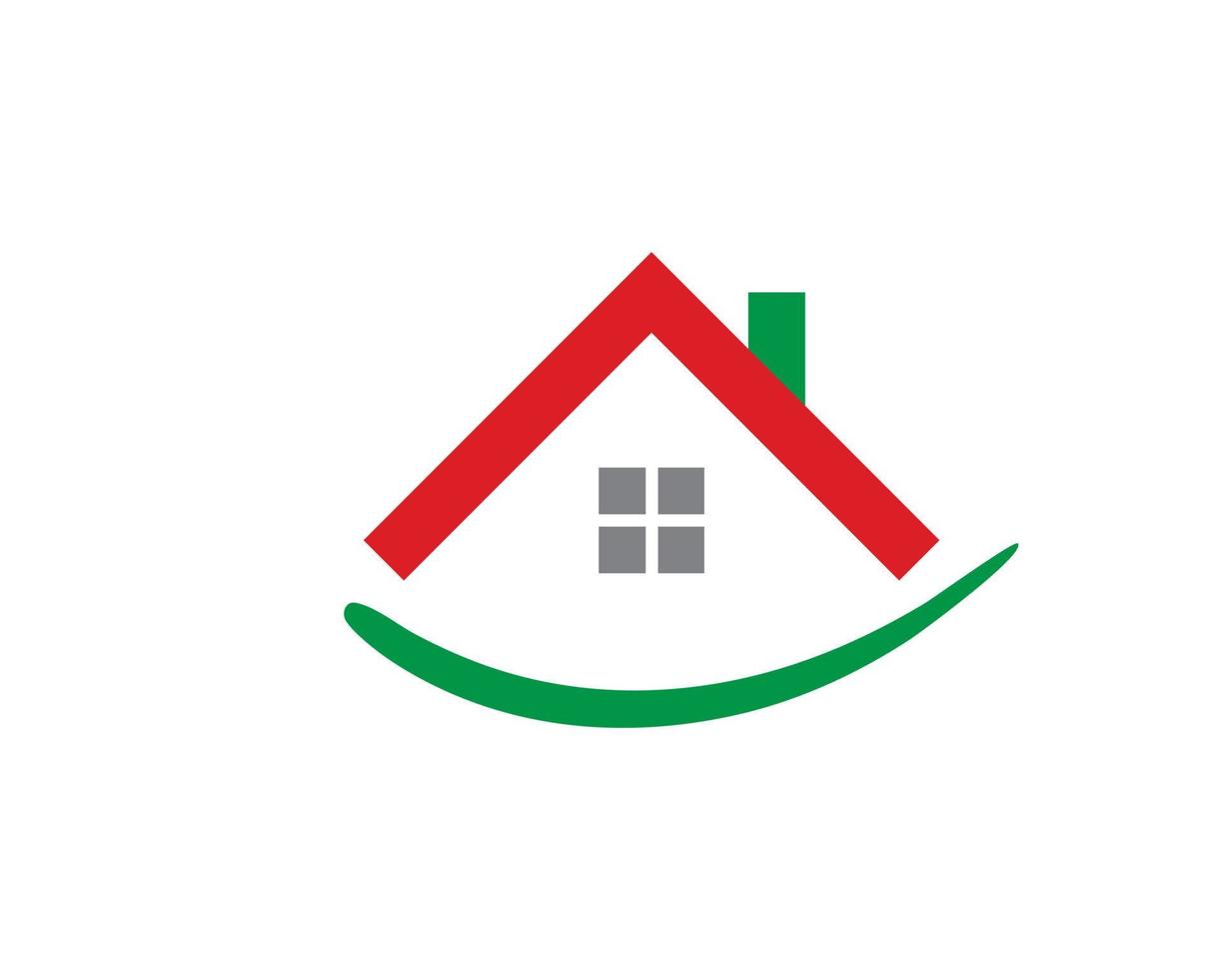 logotipo inmobiliario moderno vector