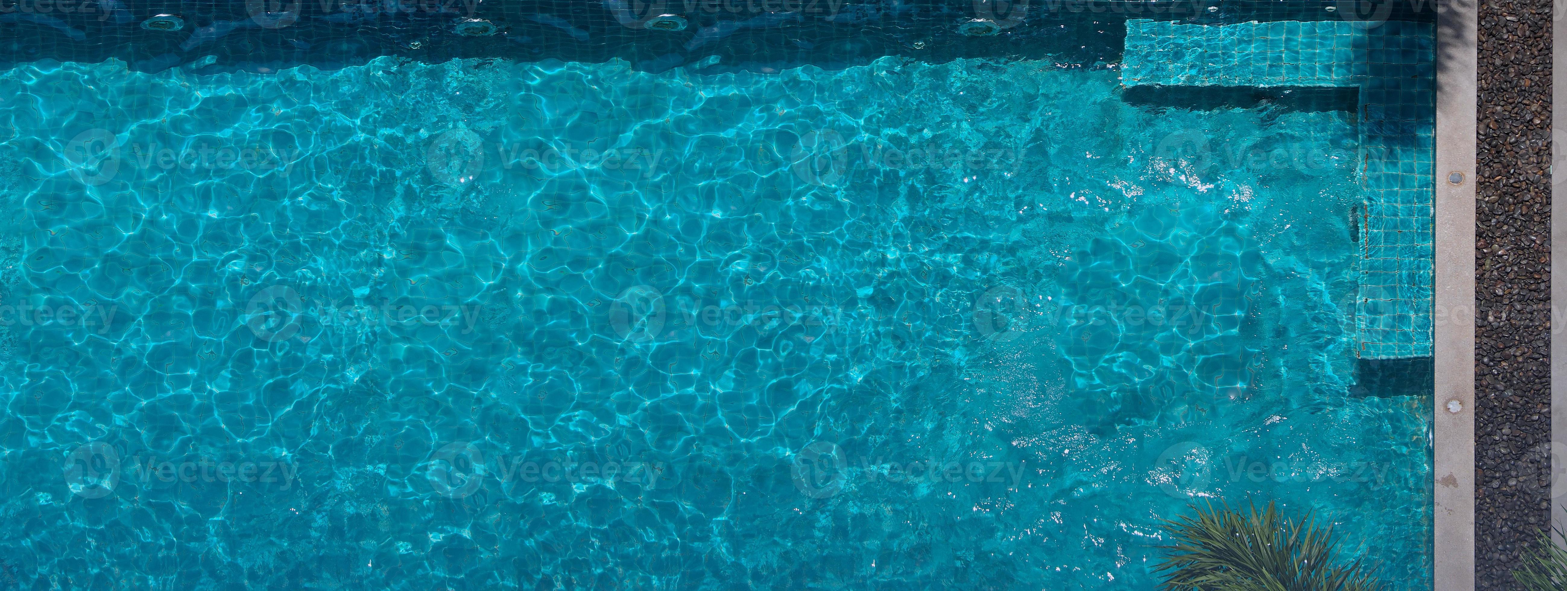 Aerial view images of swimming pool in a sunny day. 5913105 Stock Photo