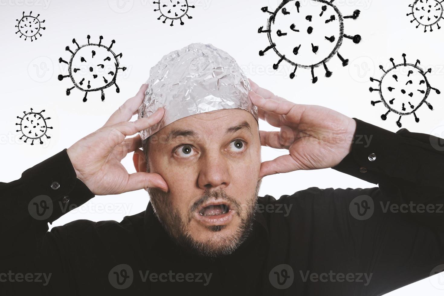 Aluminium Foil Hat Isolated On White Background Symbol For Conspiracy  Theory And Mind Control Protection Stock Photo - Download Image Now - iStock