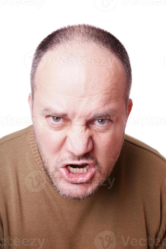 mad man looking angry photo