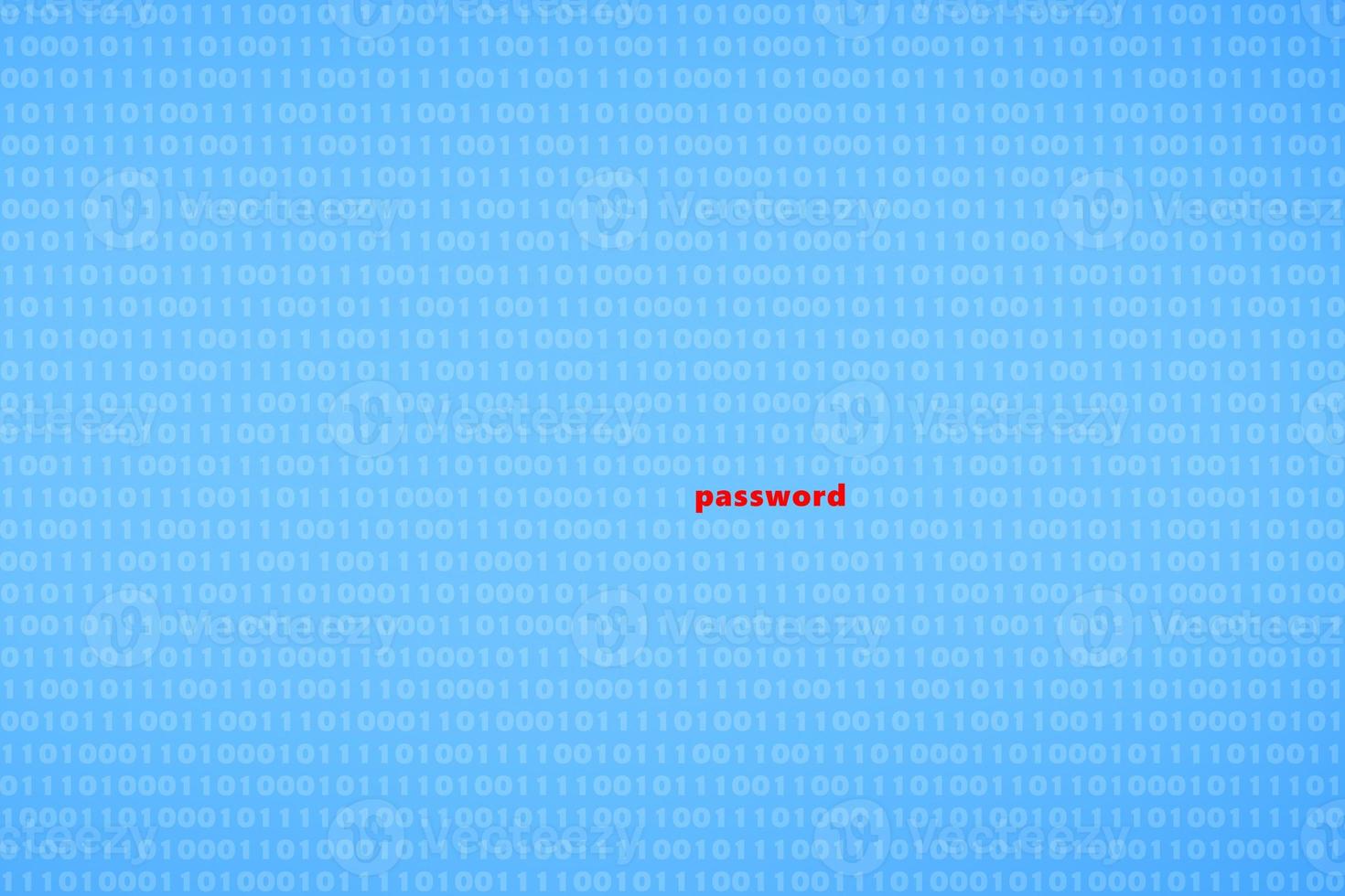 exposed password amid binary computer code photo