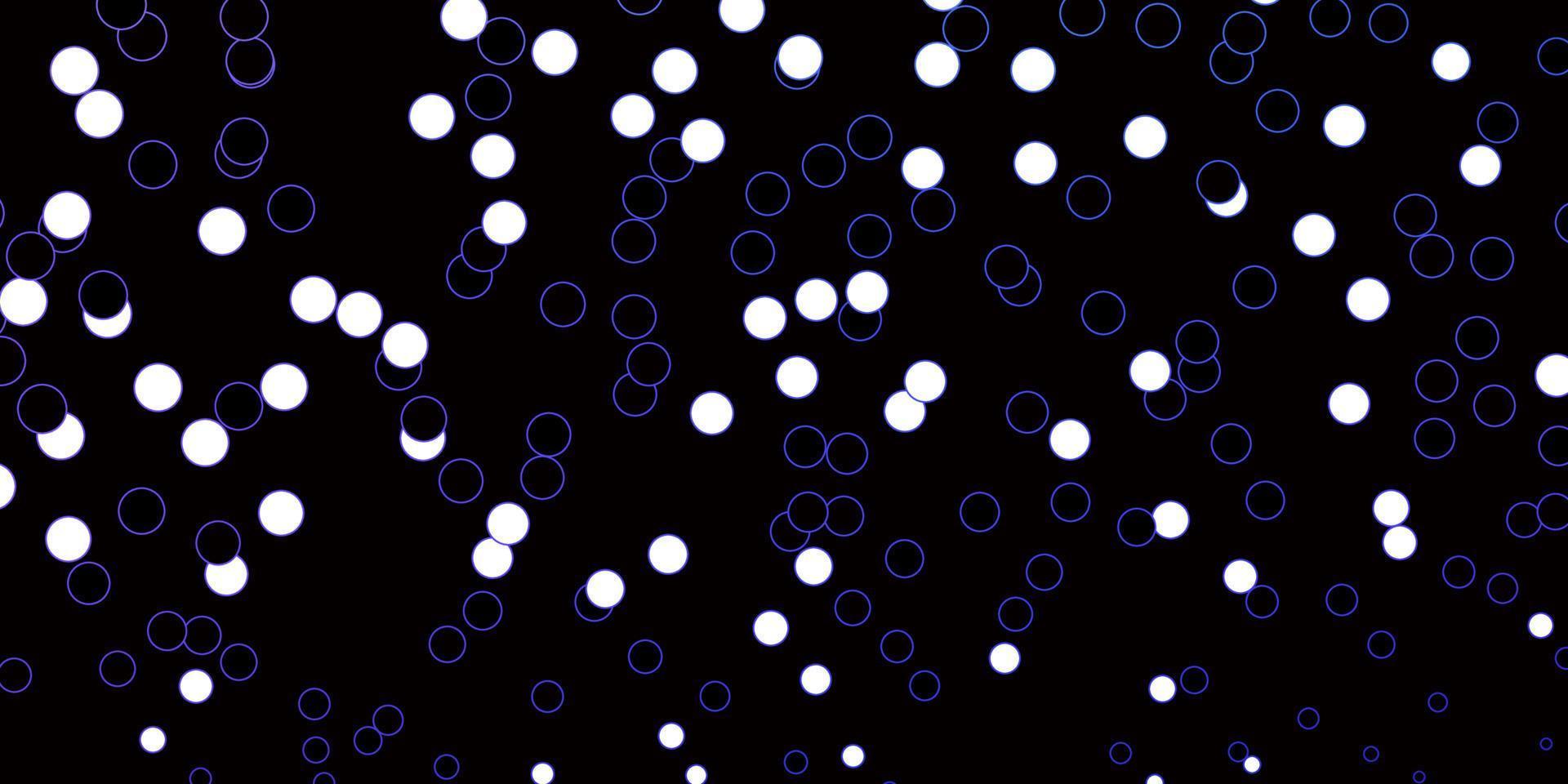 Dark Purple vector backdrop with dots.