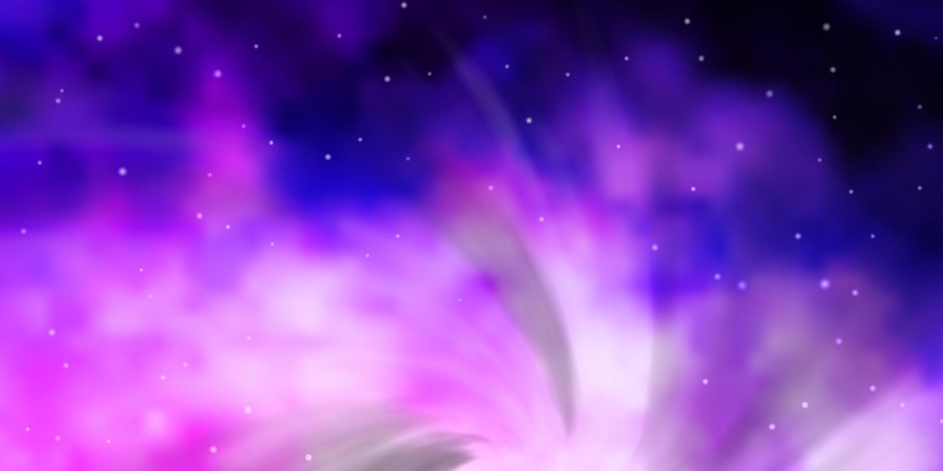 Light Purple vector texture with beautiful stars.