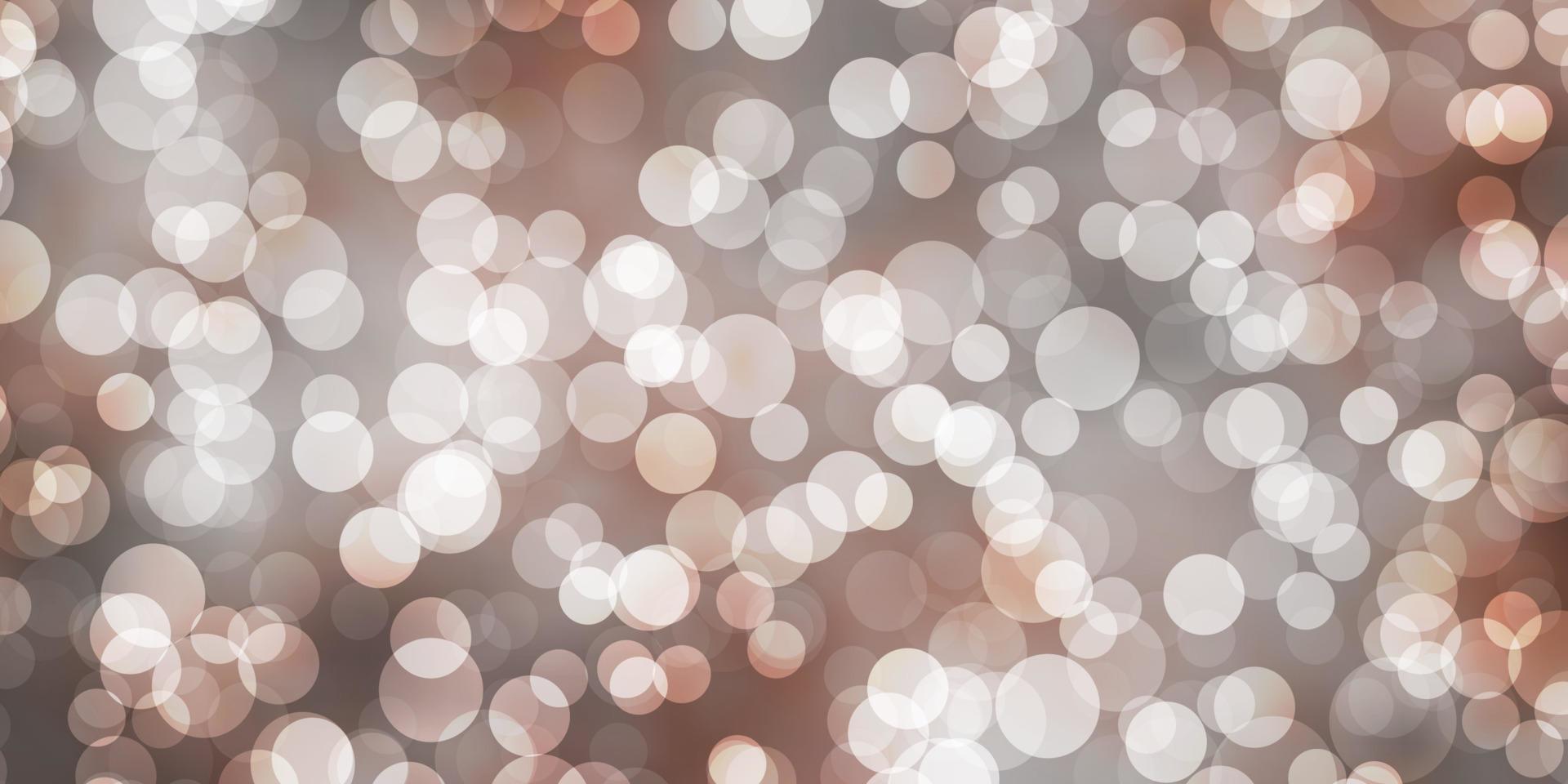 Light Red vector pattern with spheres.