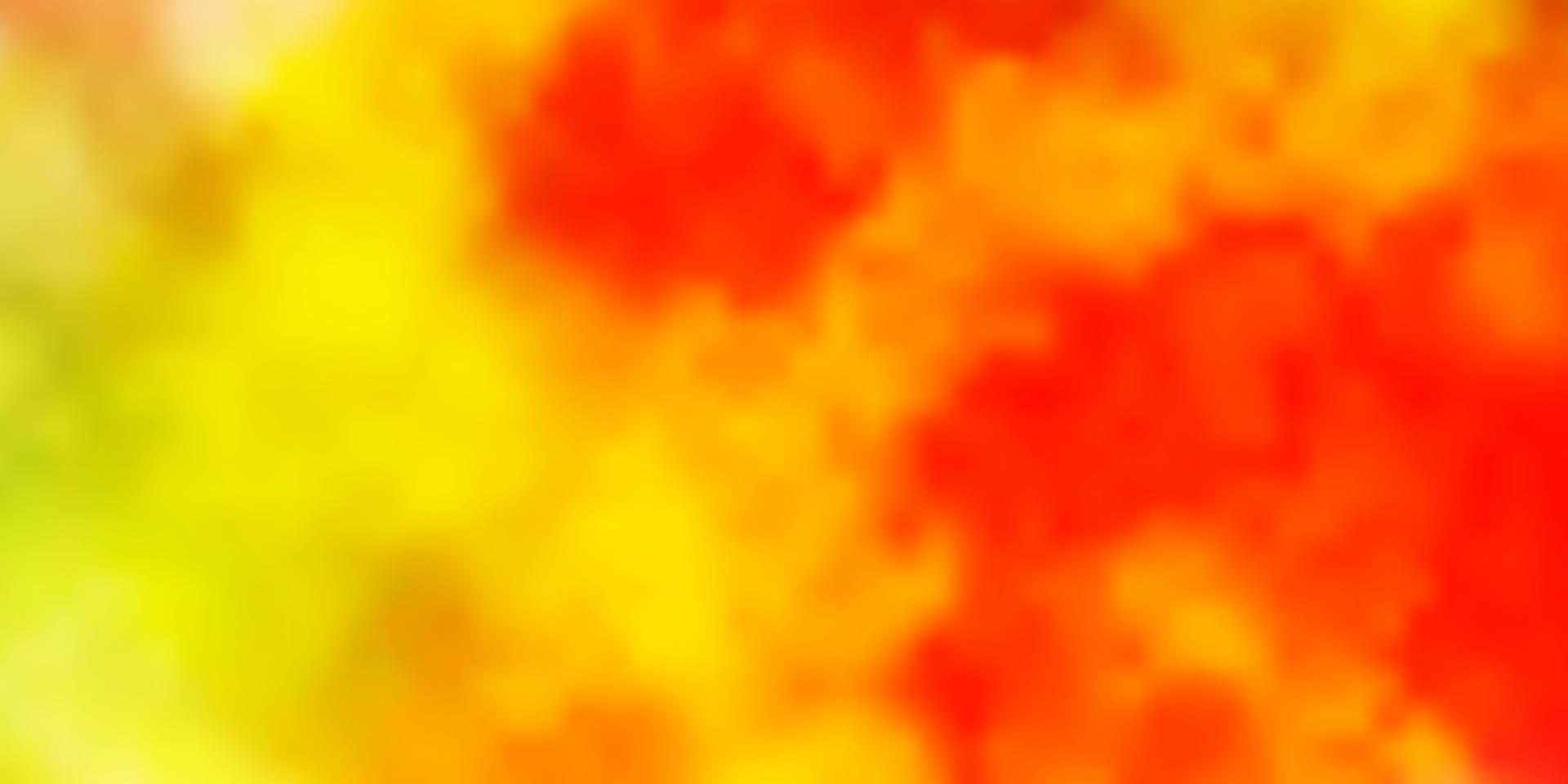 Light Pink, Yellow vector backdrop with cumulus.
