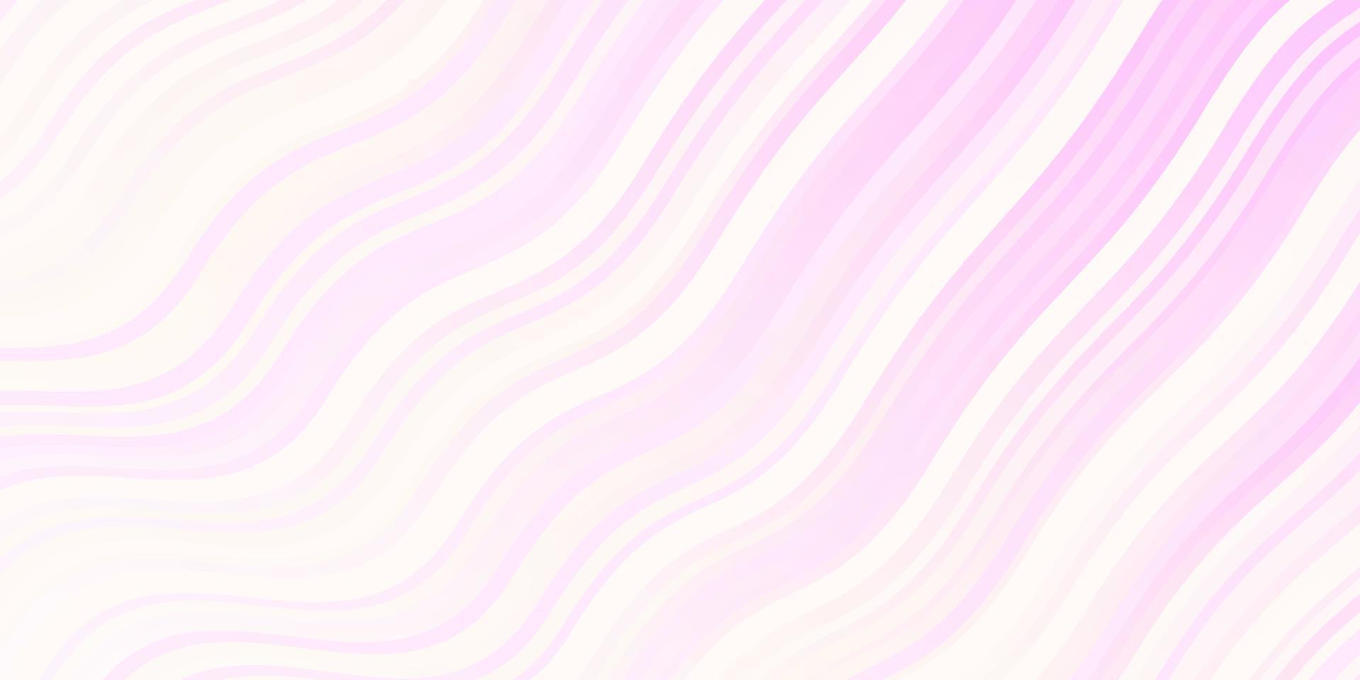 Light Pink, Yellow vector background with bent lines.