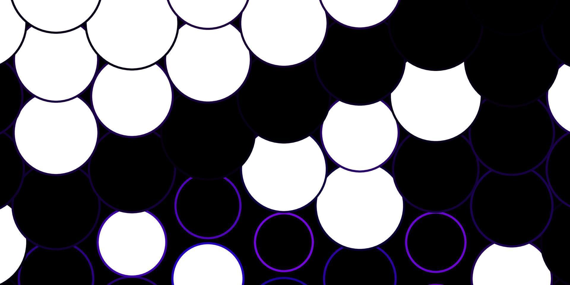 Dark Purple, Pink vector layout with circles.