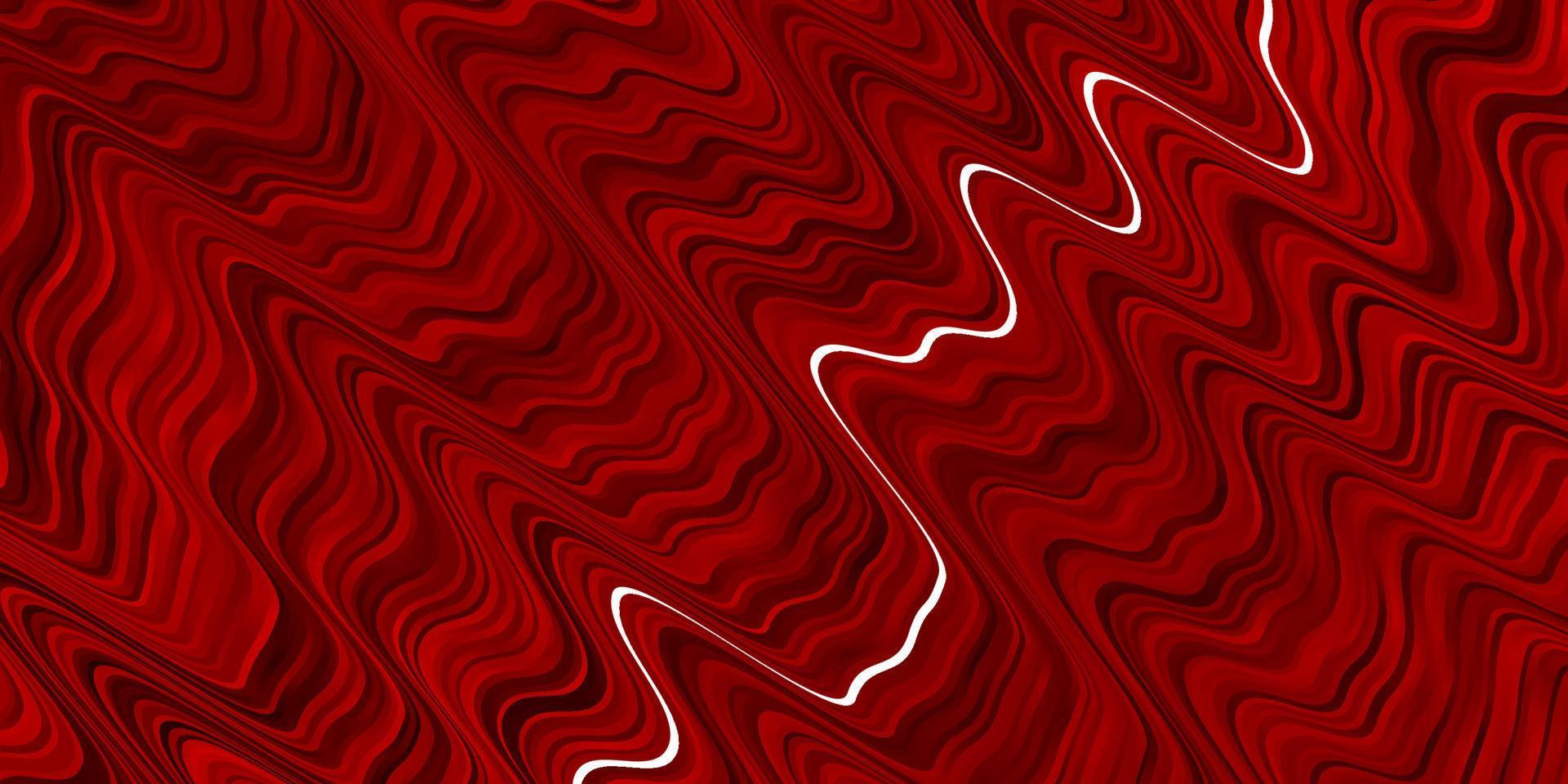 Dark Red vector template with curved lines.