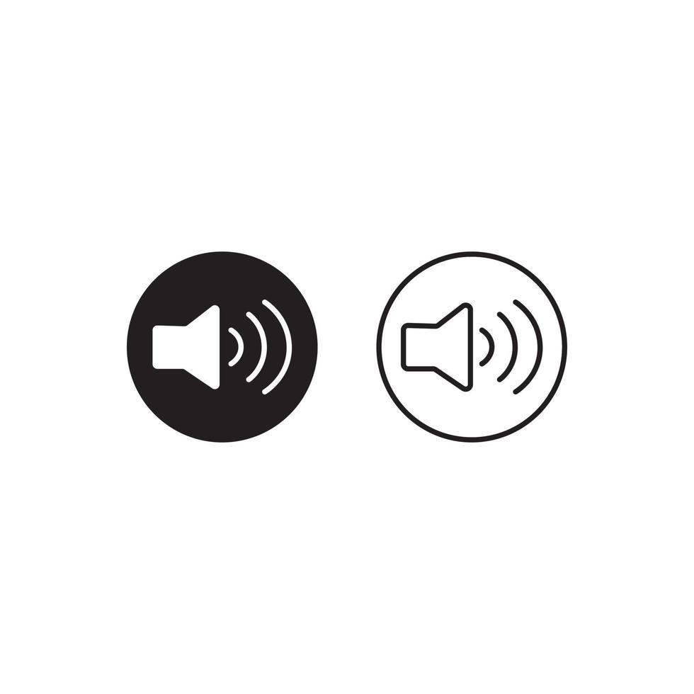 Round Shape Speaker Icon vector