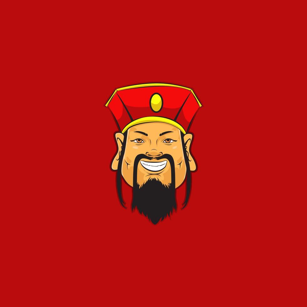 Oriental Male Head Vector