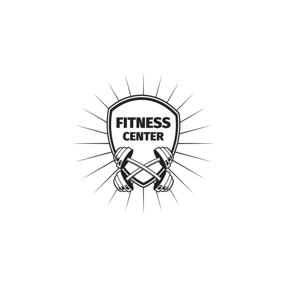 Fitness Center Logo Design vector