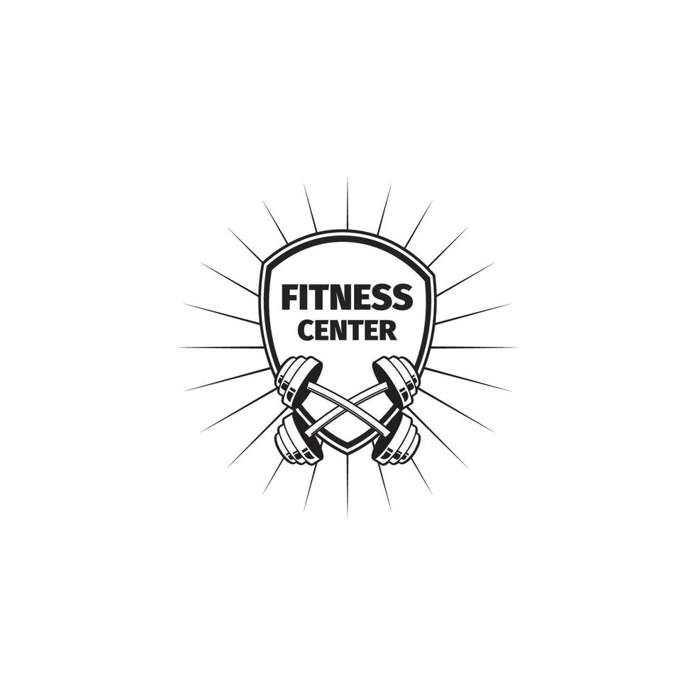 diseño de logotipo de gimnasio vector