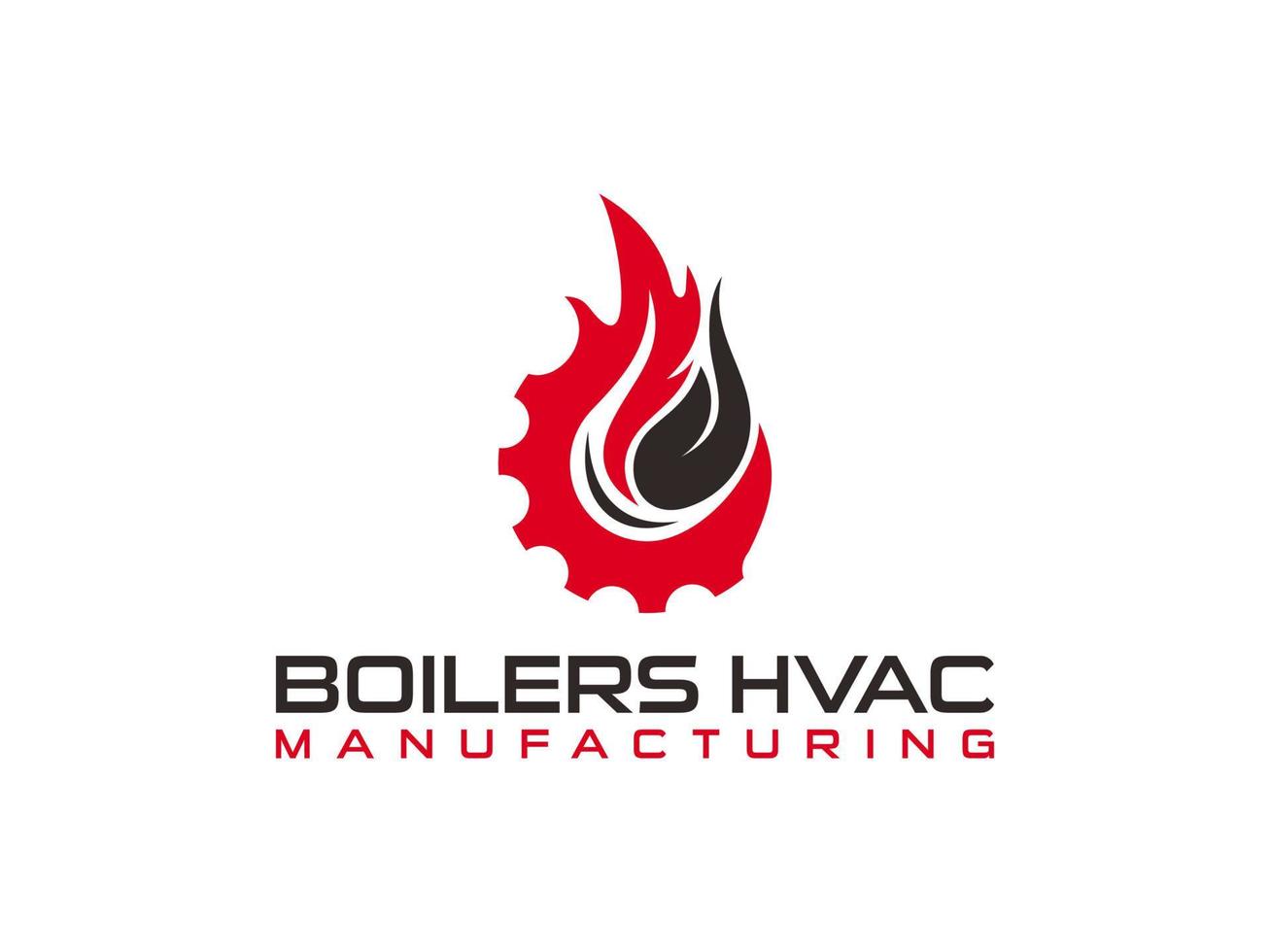 Boilers hvac business logo for appeal to high end residential customers and commercial customers that shows the customer elite vector
