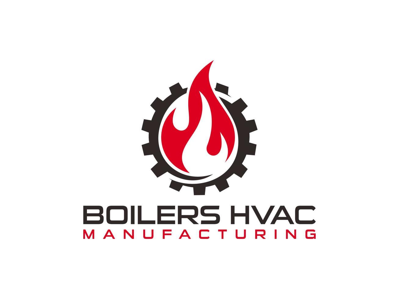 Boilers hvac business logo for appeal to high end residential customers and commercial customers that shows the customer elite vector