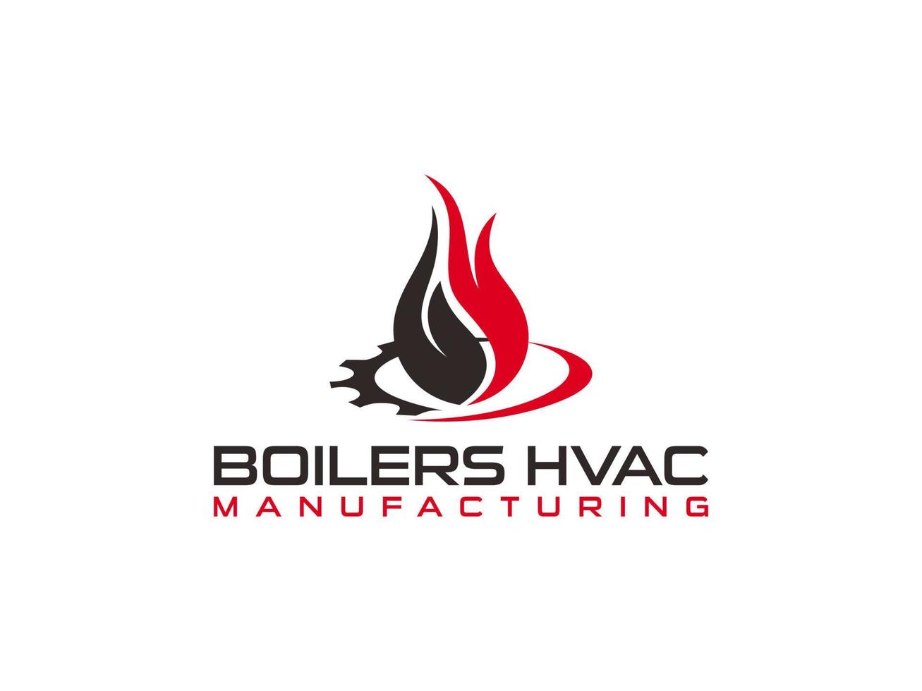 Boilers hvac business logo for appeal to high end residential customers and commercial customers that shows the customer elite vector