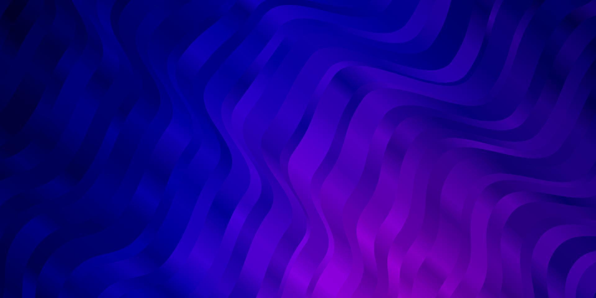 Dark Purple, Pink vector backdrop with curves.