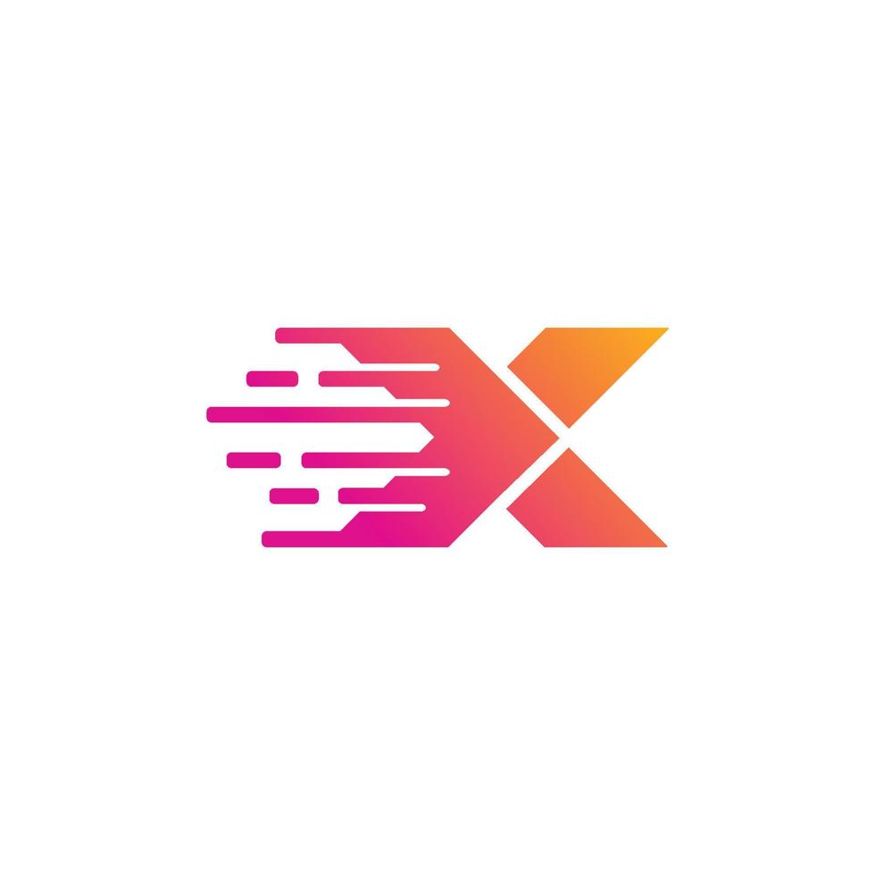 Letter x express logo Vector Image
