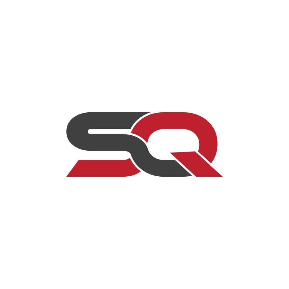 Letter SQ logo design and vector image