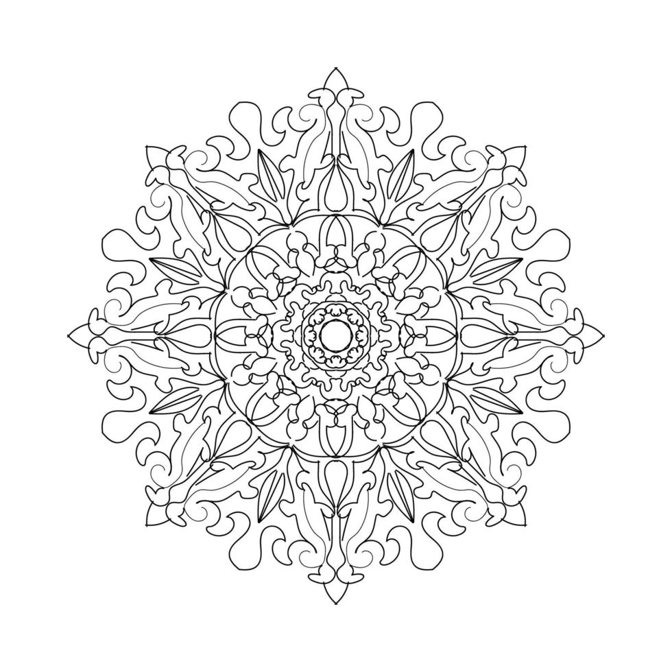 Circular pattern mandala art decoration elements vector