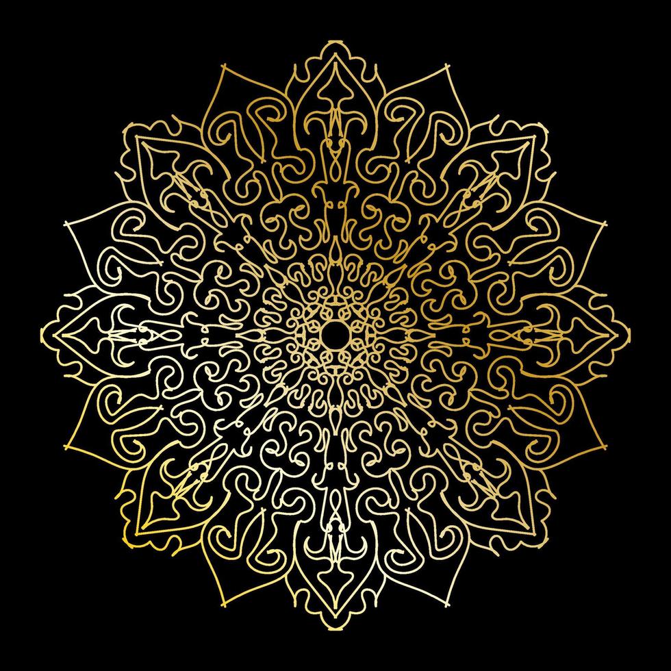 Circular pattern mandala art decoration elements vector