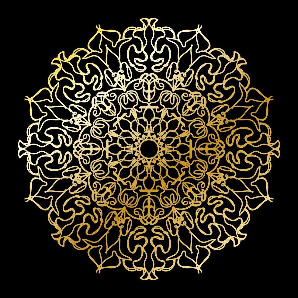 Circular pattern mandala art decoration elements vector