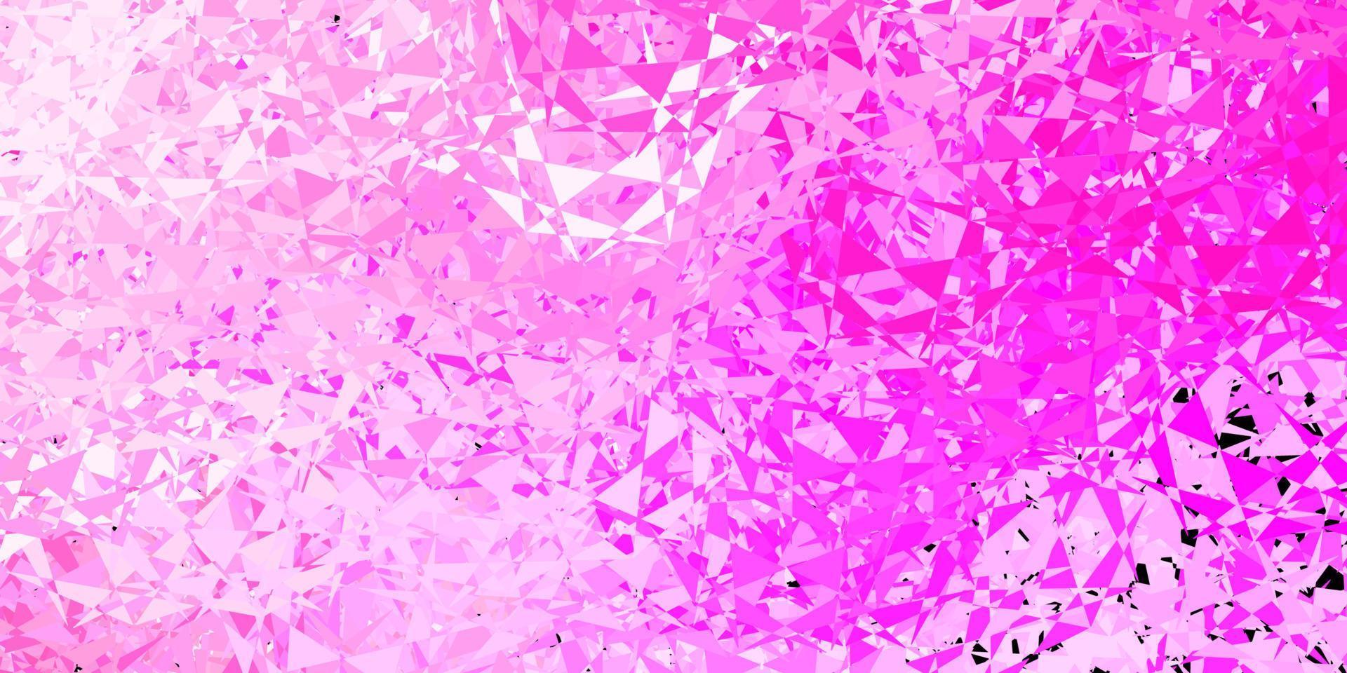 Light pink, yellow vector background with triangles.