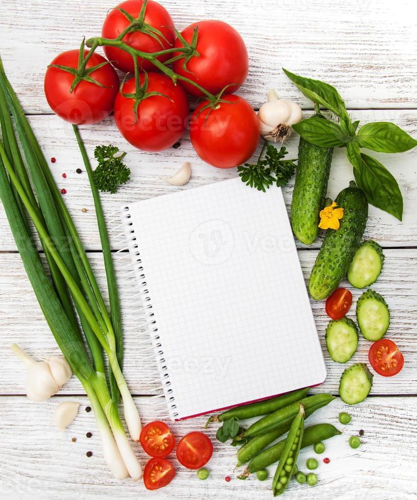 Fresh summer vegetables photo