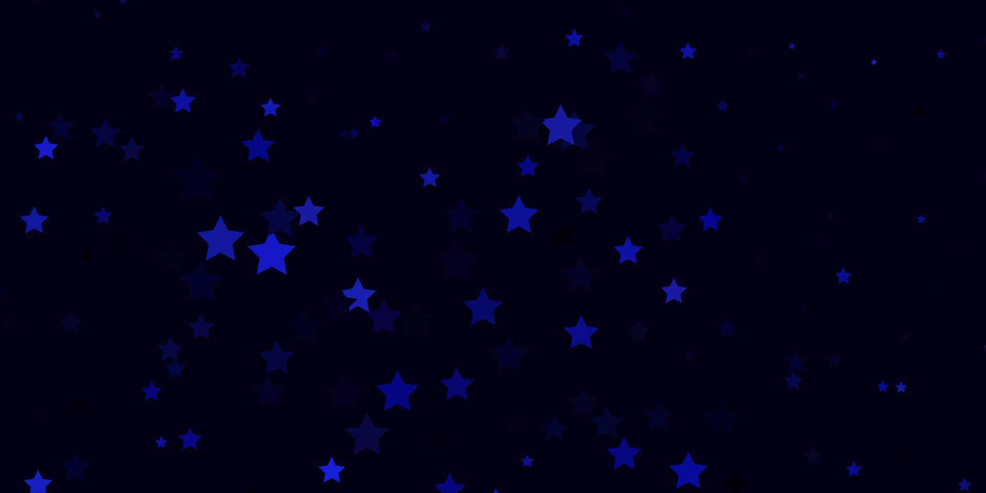 diseño vectorial de color púrpura oscuro con estrellas brillantes. vector