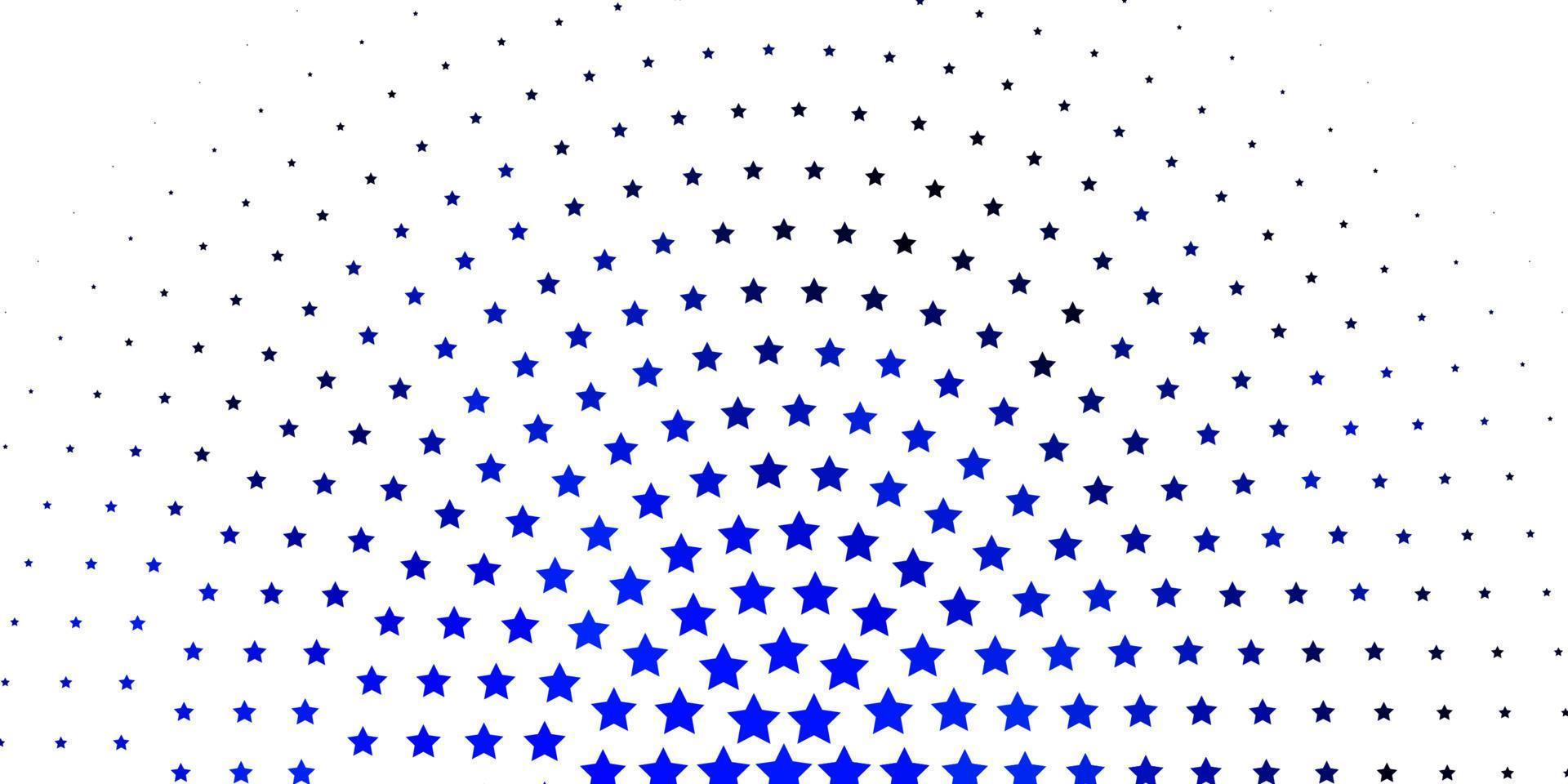Light BLUE vector pattern with abstract stars.