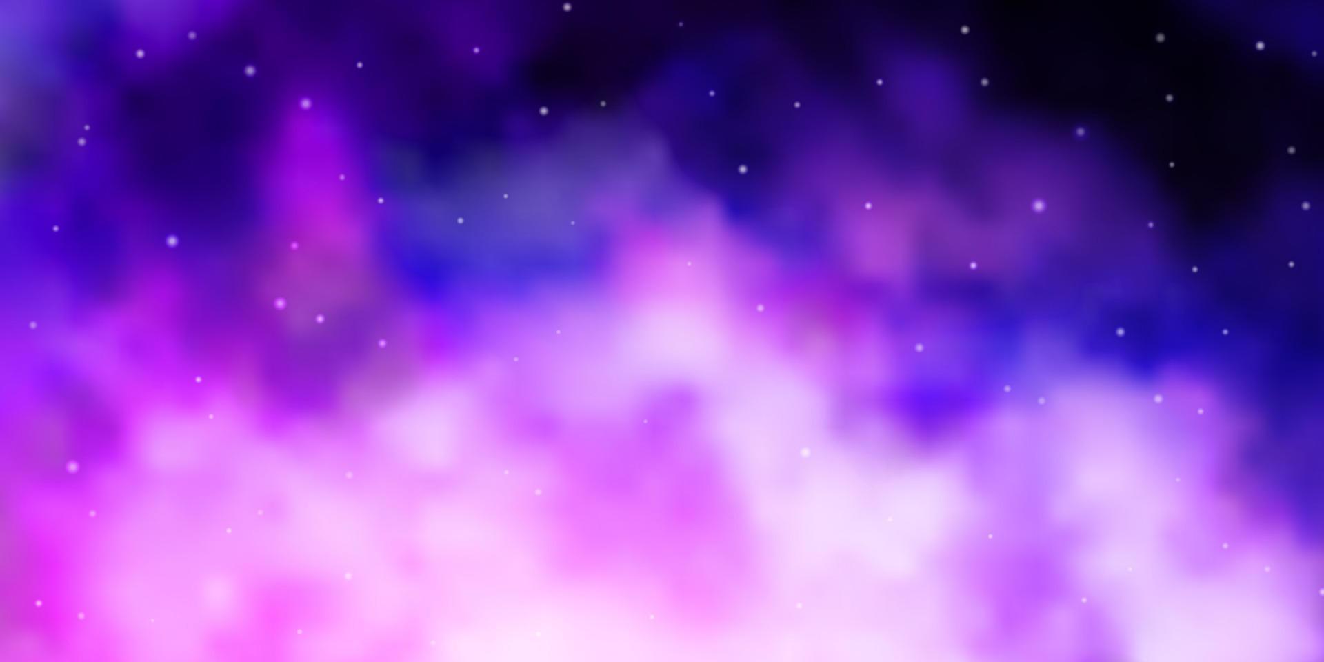 Light Purple vector texture with beautiful stars.