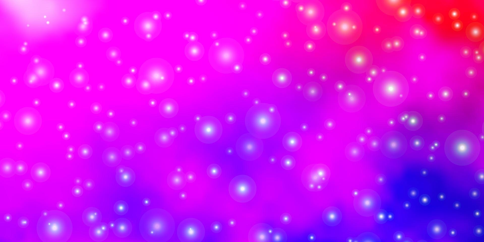 diseño de vector de color púrpura claro, rosa con estrellas brillantes.