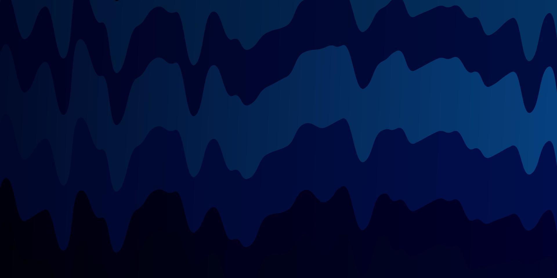 Dark BLUE vector texture with curves.