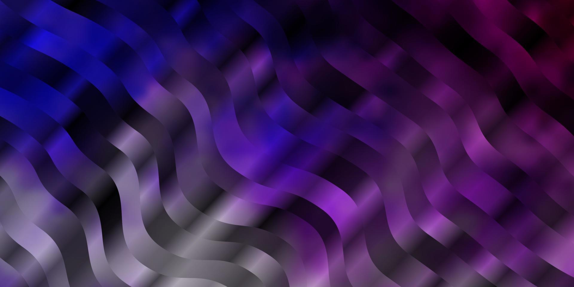 Light Purple vector pattern with curved lines.