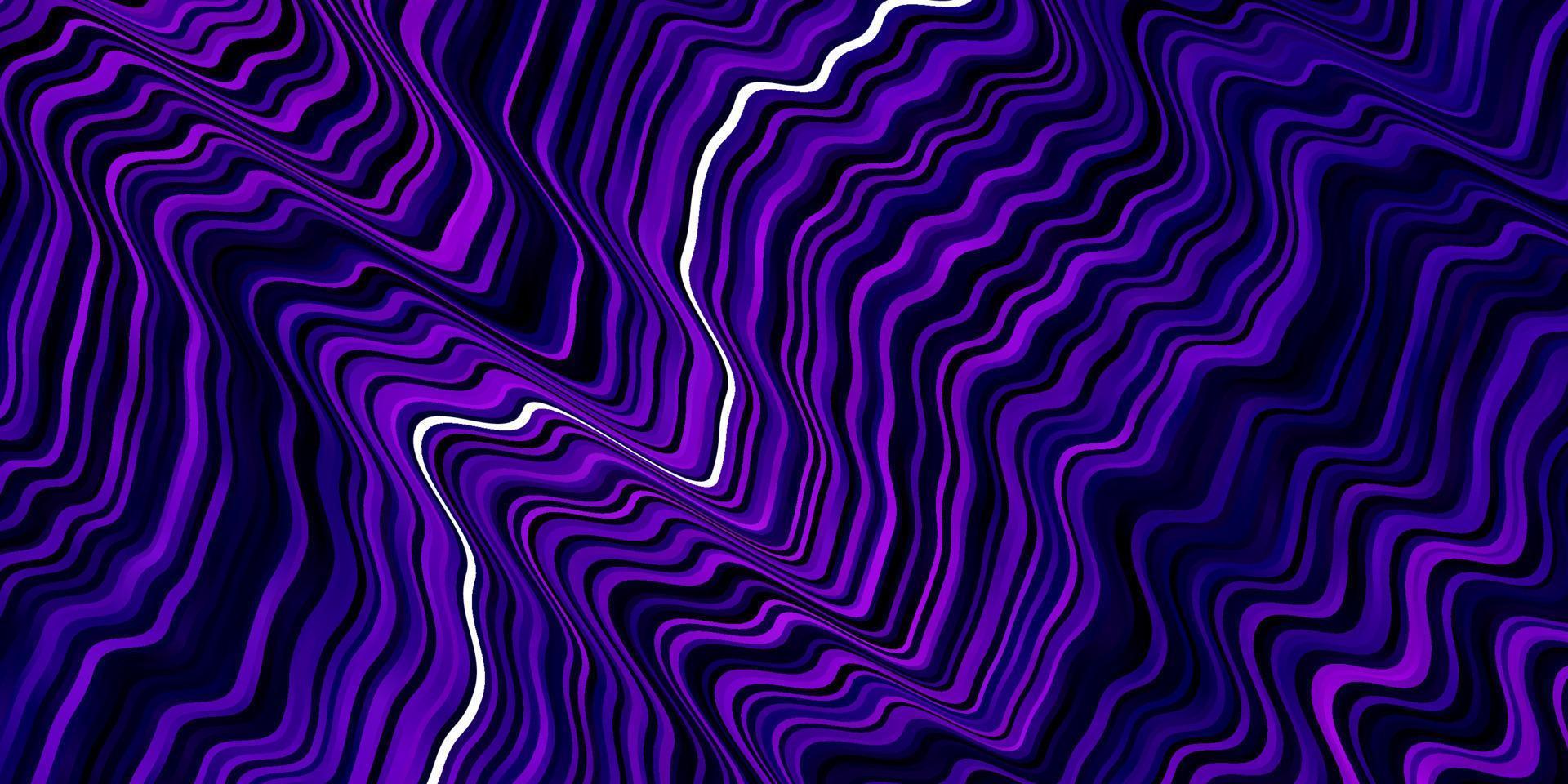 Fondo de vector violeta claro con líneas dobladas.